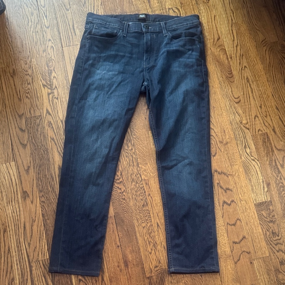 PAIGE  Deep Indigo Slim Jeans